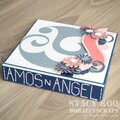 Wedding Guest Book with customized name coptic stitch