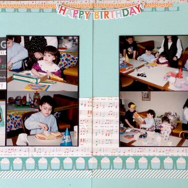 Birthday Double Page layout