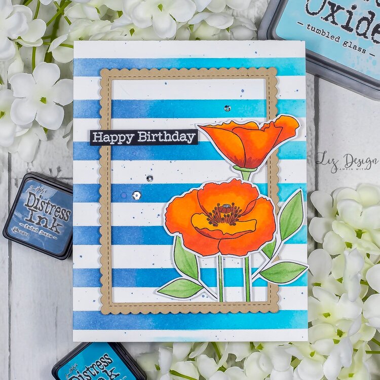 Painted Poppies Card