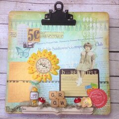 Reliable Sunflower Altered Clipboard