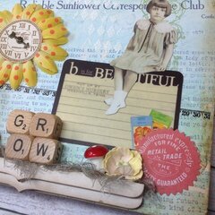 Reliable Sunflower Altered Clipboard