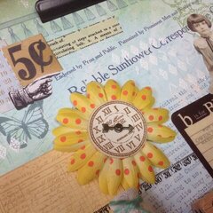 Reliable Sunflower Altered Clipboard