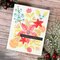 Christmas Floral Stenciled Cards