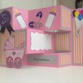 Tri fold Baby girl card