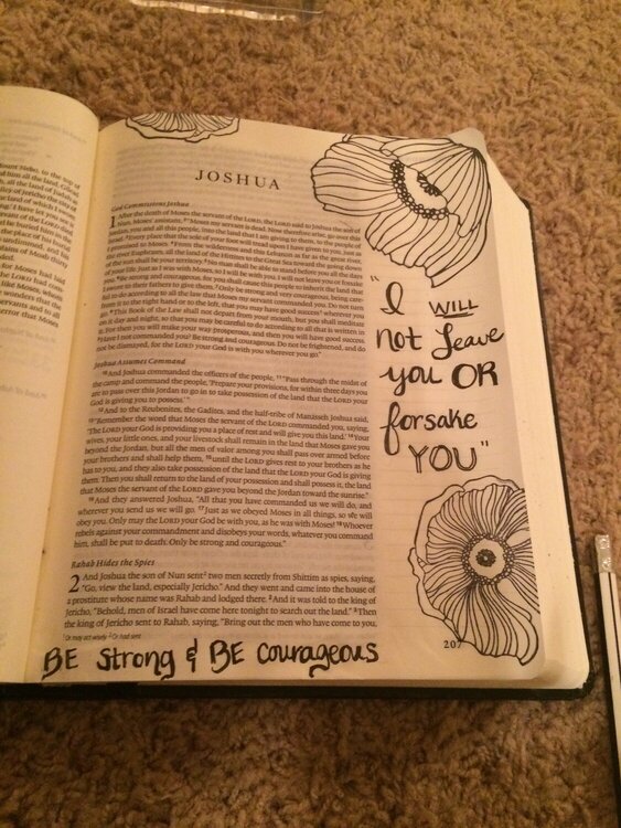 Bible journaling day 1