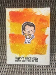Bites the dust bday card
