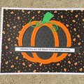 Pumpkin card