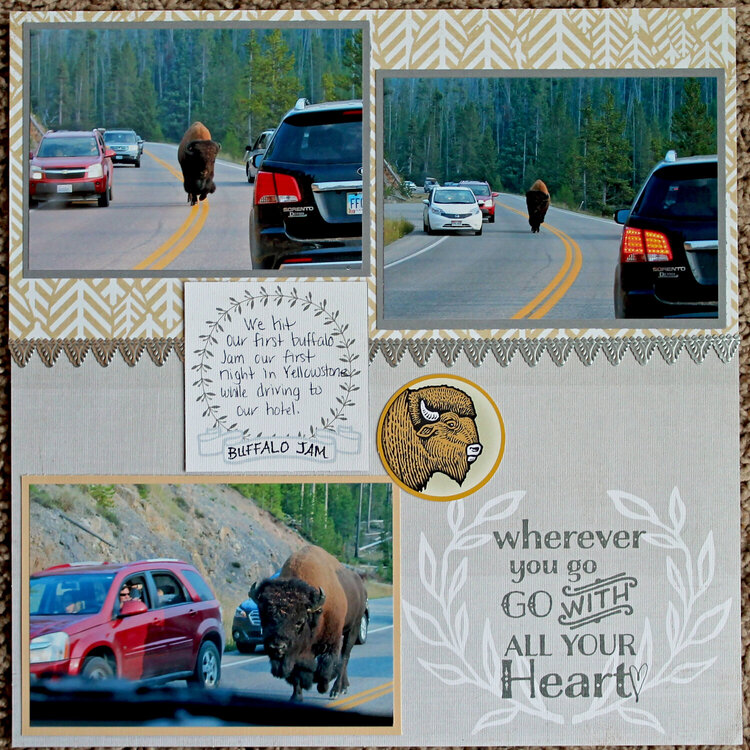 Yellowstone Buffalo Jam Back Cover