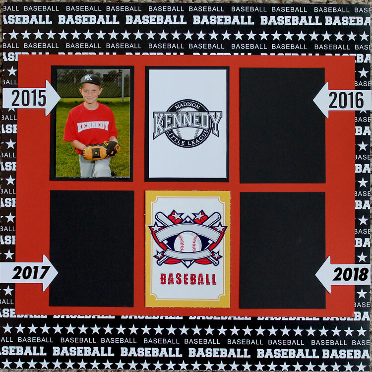 Baseball Album Cover Page