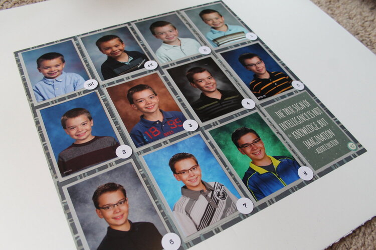 School Photos Collage - Through the Years