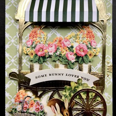 Anna Griffin Flower Cart Easel card