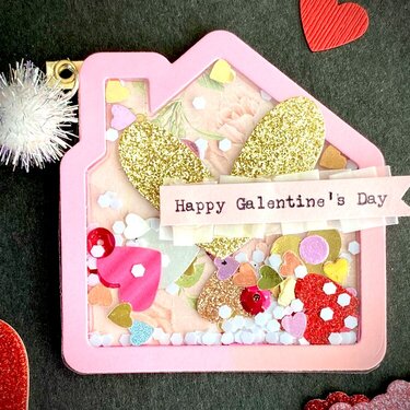 Happy Galentines Day Shaker Tag