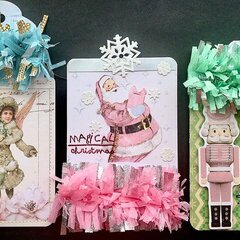 Prima Christmas  Fringe Tags