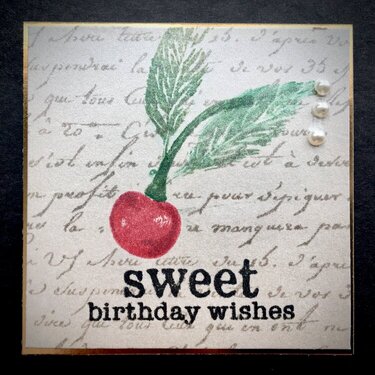 Cherry Birthday card