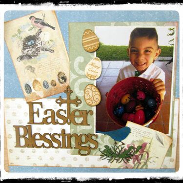 Easter Blessings Layout