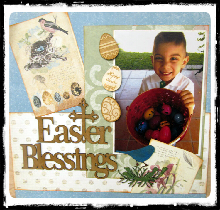 Easter Blessings Layout