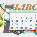 4x6 March 2018 calendar