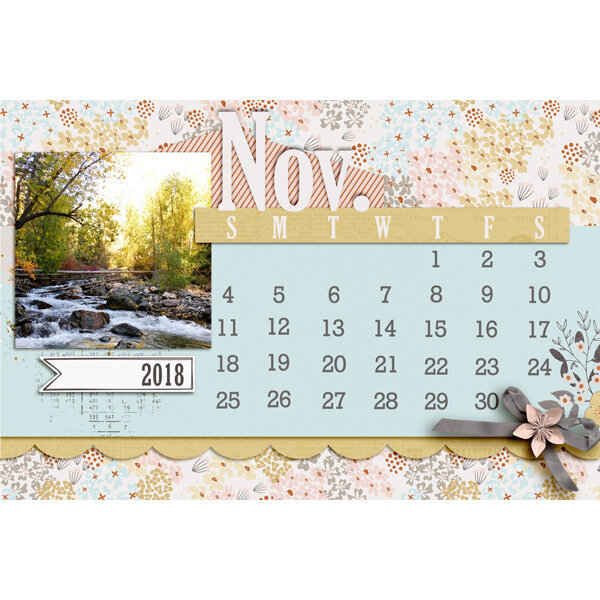 4x6 November 2018 Calendar