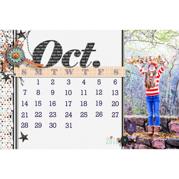 4x6 October 2018 Calendar