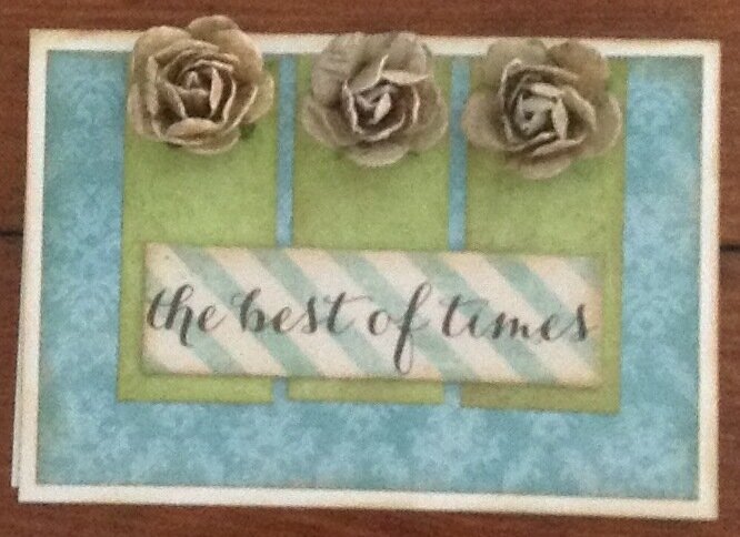 Best of times floral card
