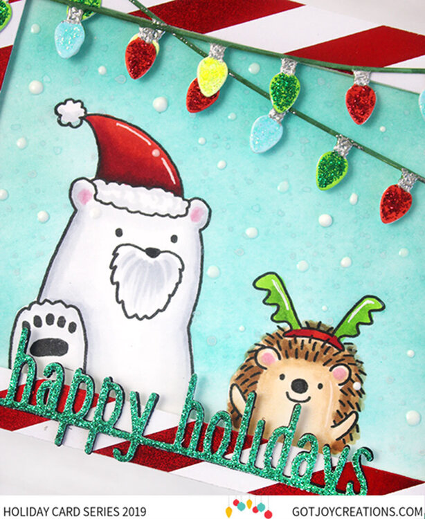 Happy Holidays Polar Bear &amp; Hedgehog