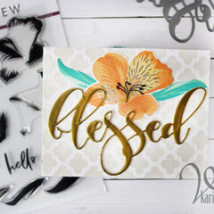 Blessed Floral card