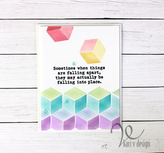 Falling Into Place Encouragement Card