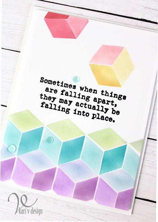 Falling Into Place Encouragement Card