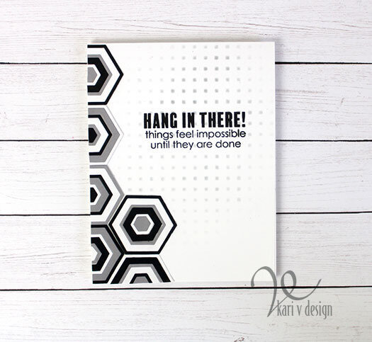 Hang In There! Tiled card