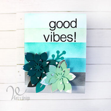 Good Vibes Succulent Card