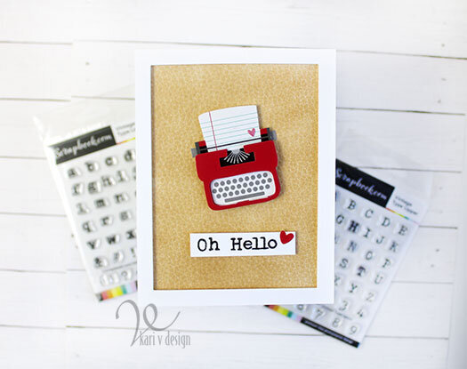 Oh, Hello! Typewriter card