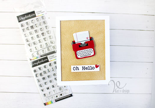 Oh, Hello! Typewriter card