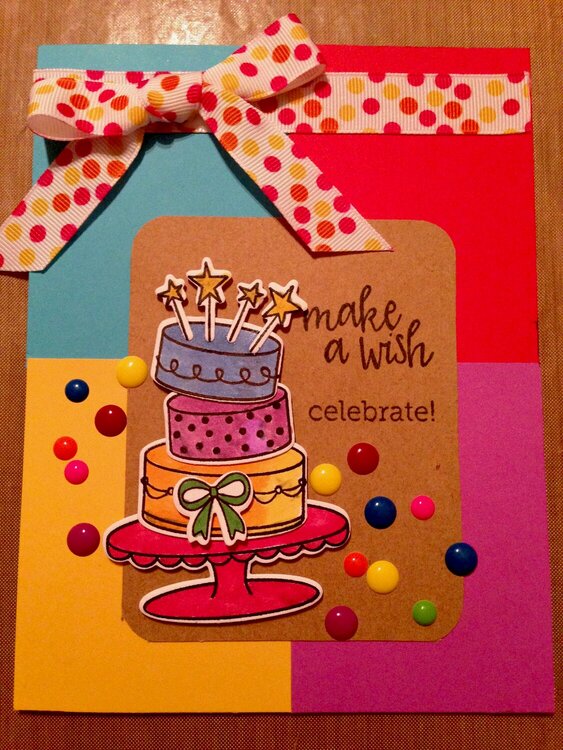 Happy Birthday Cake Card