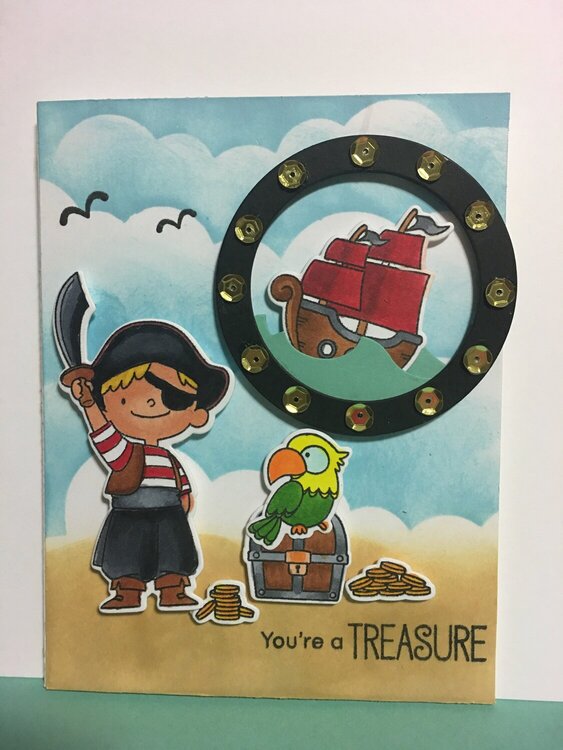 Cute Little Pirate Card using My Favorite Things