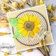 Lovely Layers: Sunflower Card by Mari Clarke