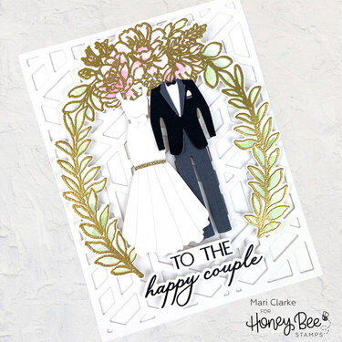Tie The Knot Wedding Card by Mari Clarke