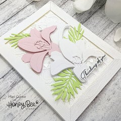 Lovely Layers Easter Lily Card by Mari Clarke