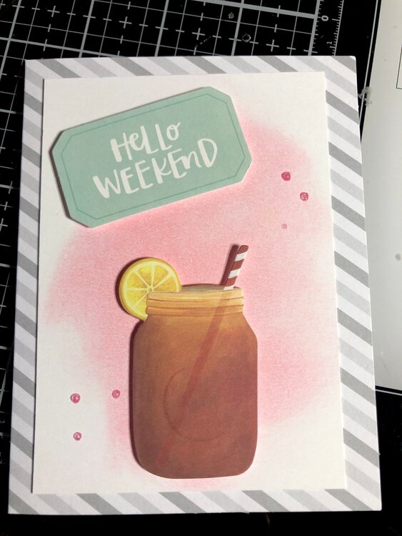 Hello weekend card