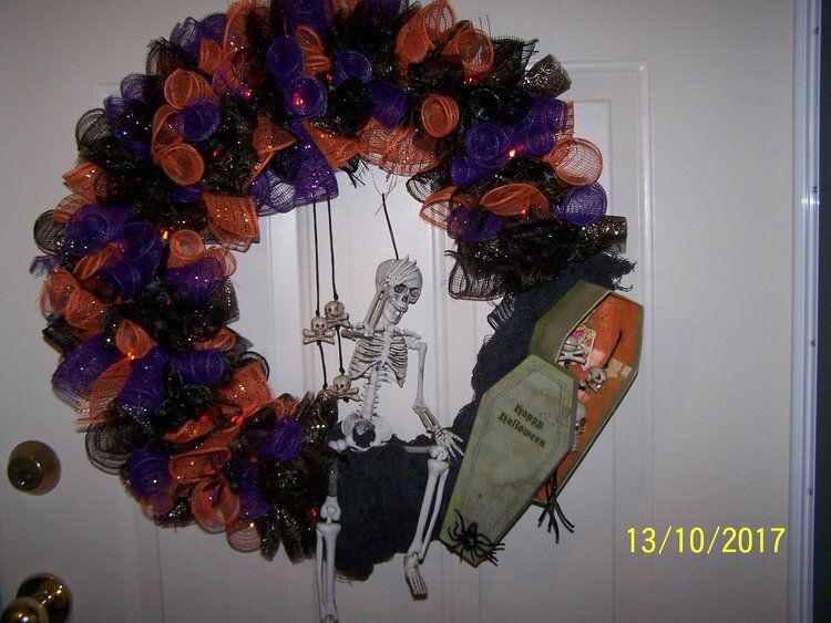 First Halloween Wreath