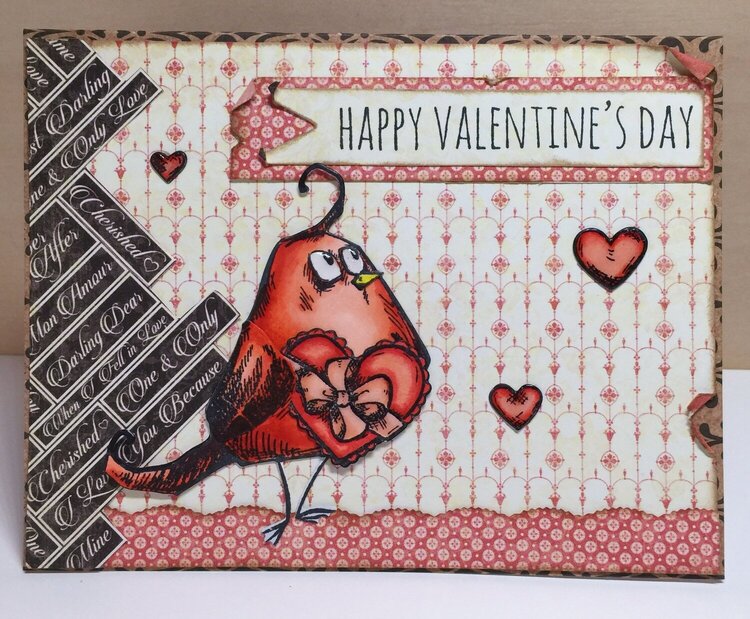 Bird Crazy Valentine&#039;s Day Card