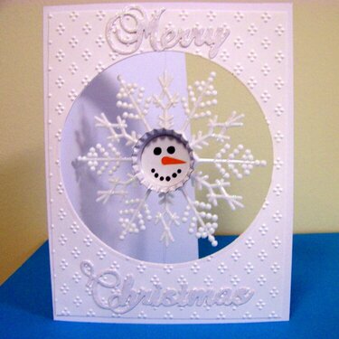 Snowflake spinner card