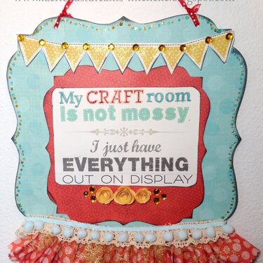 Craft Room- Decorative Wall Plaque