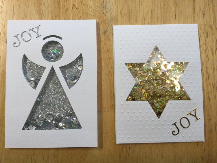 Sparkly Shaker Christmas Cards