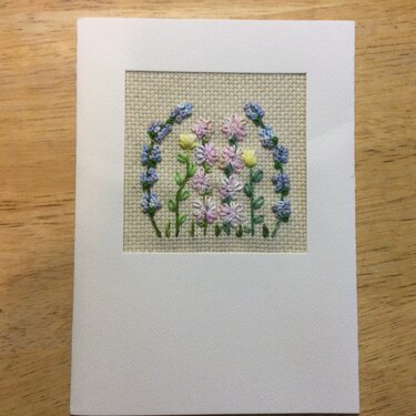 Hand Embroidered Flowers