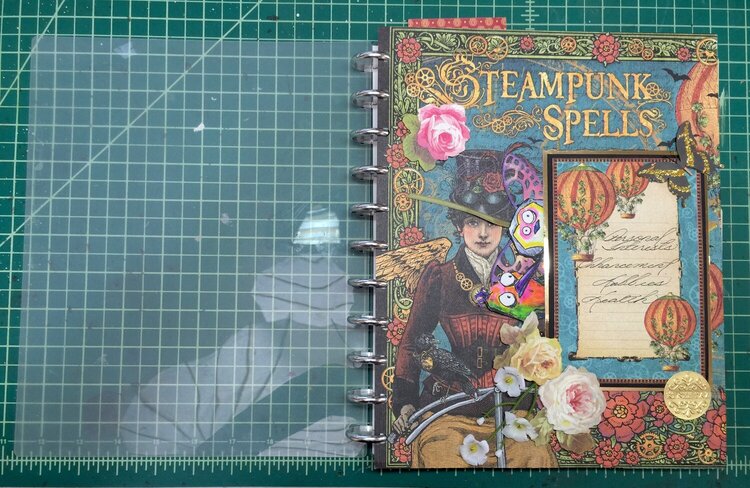 steampunk notebook cover