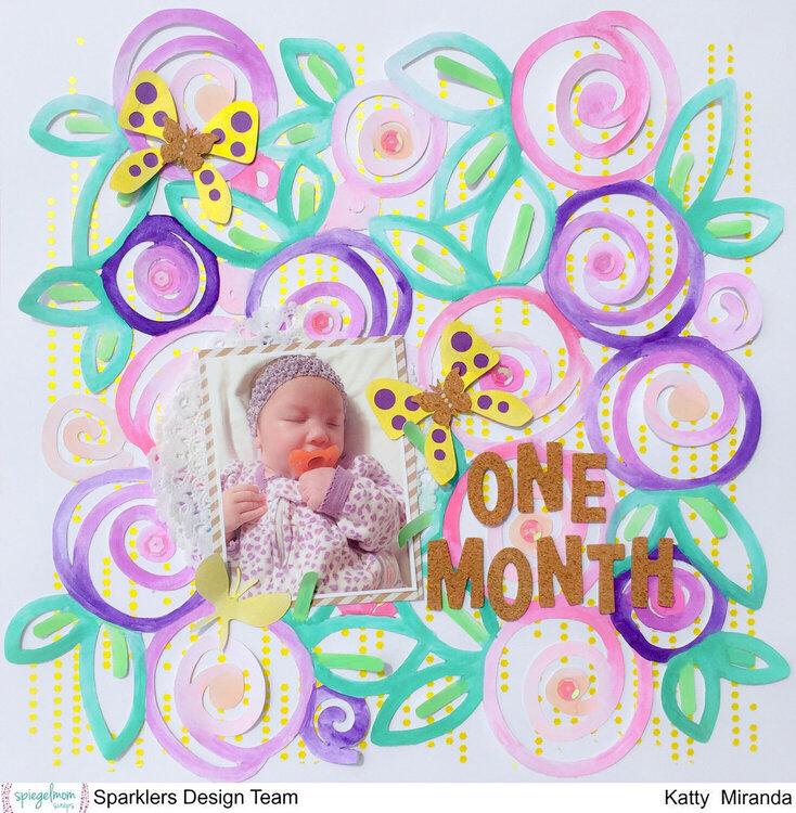 One month Layout by Katty Miranda