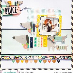 Bruce 12x12 Scrapbook Layout