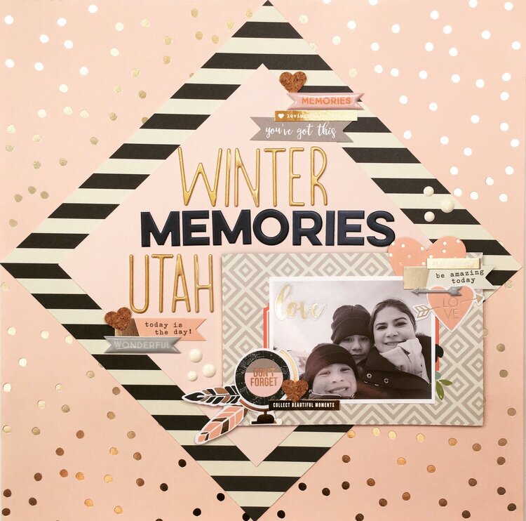 Winter Memories 12x12 Layout