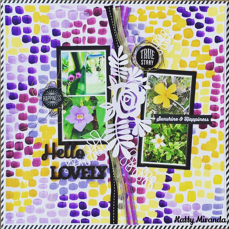 Hello Lovely 12x12 Layout