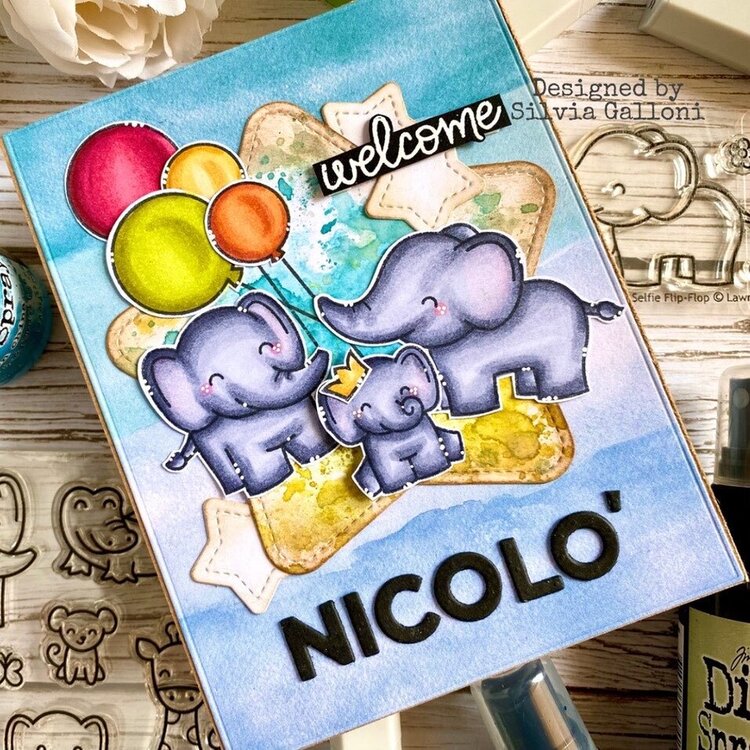 Welcome baby card 